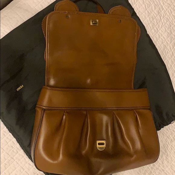 Fendi Borsa Catene Brown Leather Baguette Purse - Picture 7 of 12